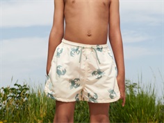 Liewood Aiden badeshorts sandy med krabbeprint UV40+